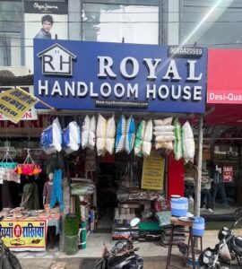 Inside Royal Handloom House, the best home decor store in Jaipur.