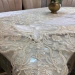 Luxury Floral Net Lace Table Cover