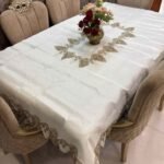 Golden Lace Tablecloth – Beige Jacquard Golden Lace Tablecloth – Beige Jacquard