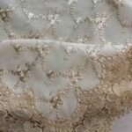 Sequin Embroidered Table Cover with Lace Sequin Embroidered Table Cover with Lace