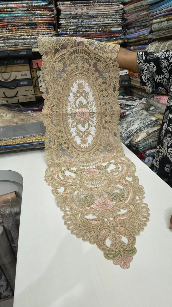 Turkish Embroidery Table Runner – Elegant Luxury Dining Décor by RHH