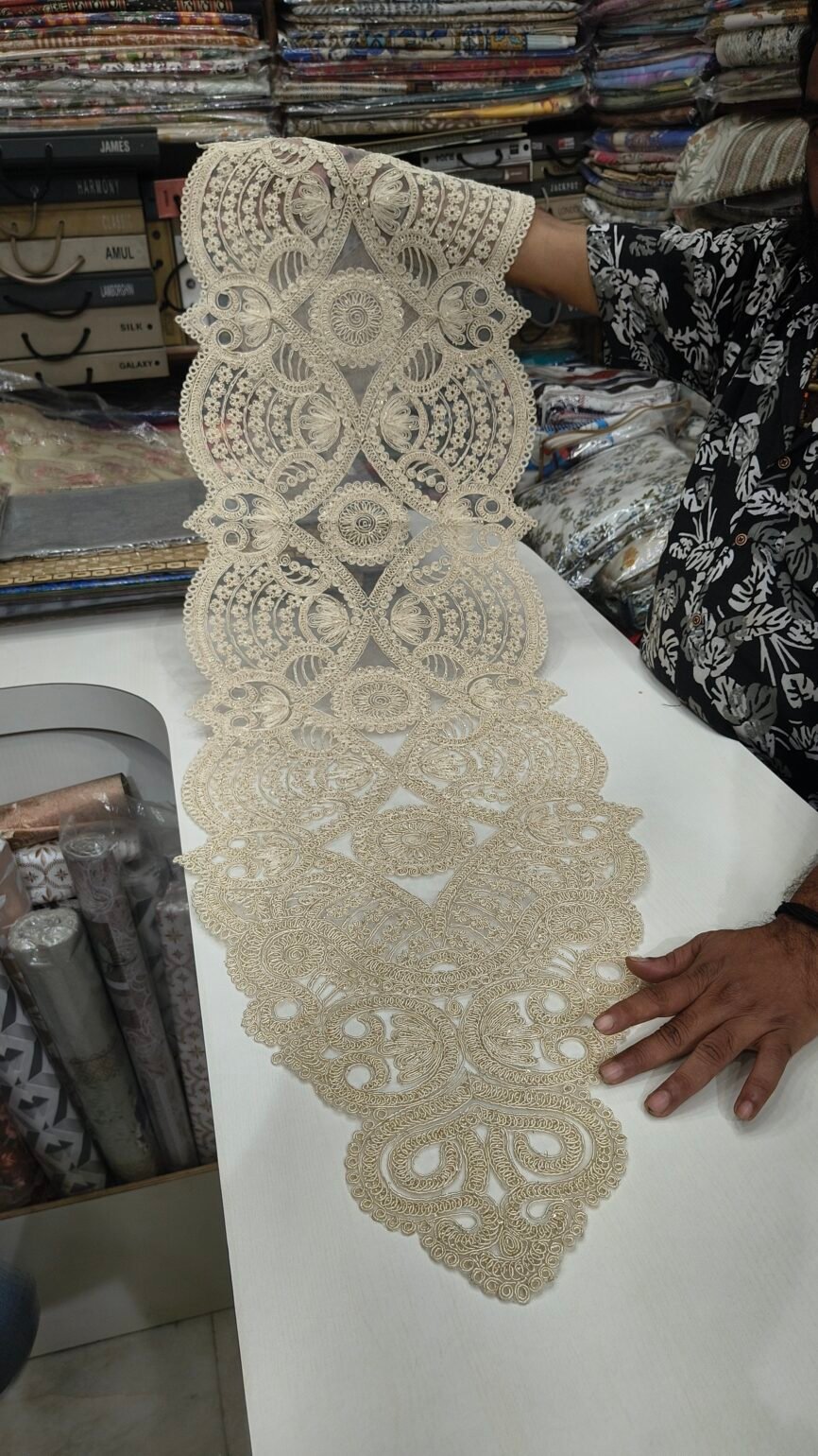 Turkish Embroidery Table Runner – Elegant Luxury Dining Décor by RHH