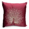 embroidered-peacock-cushion-cover-red