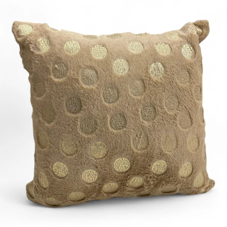 Furry Dot Cushion Cover Set - 16x16" (Set of 5)