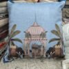rajasthani-palace-print-cushion-sky-blues rajasthani-palace-print-cushion-sky-blues
