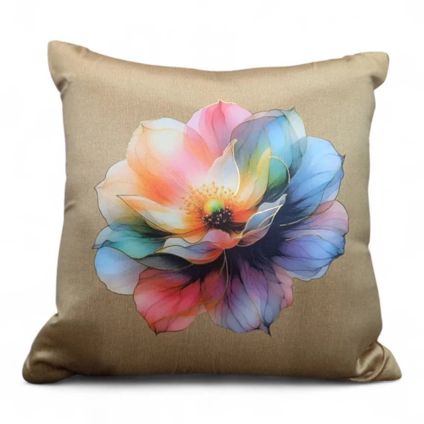 watercolor-floral-cushion-cover-gold