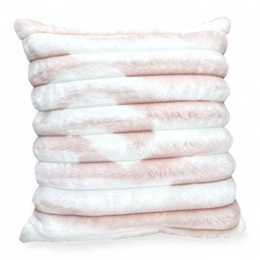 plush-ribbed-cushion-cover-pink-white