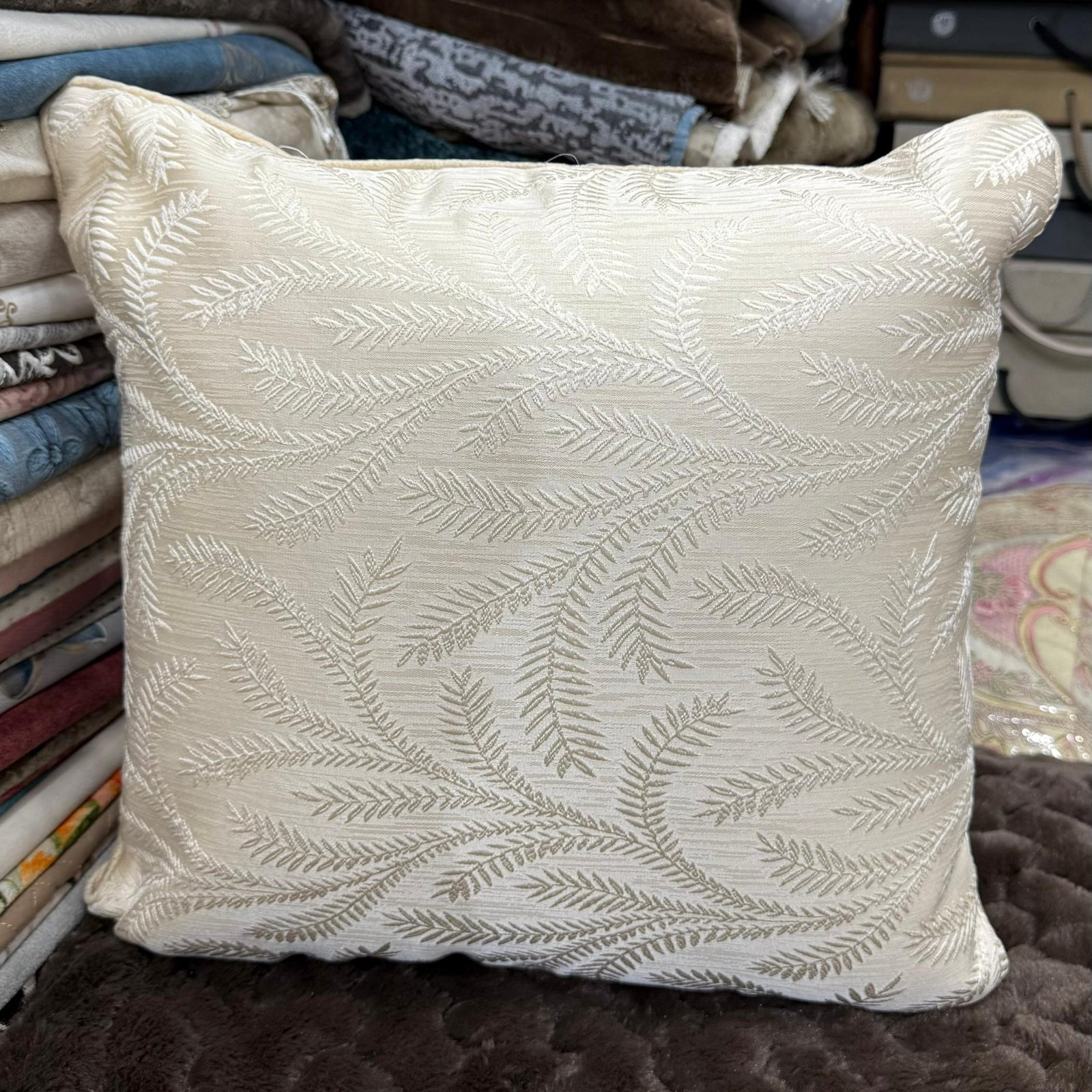embroidered-fern-cushion-cover-creams embroidered-fern-cushion-cover-creams