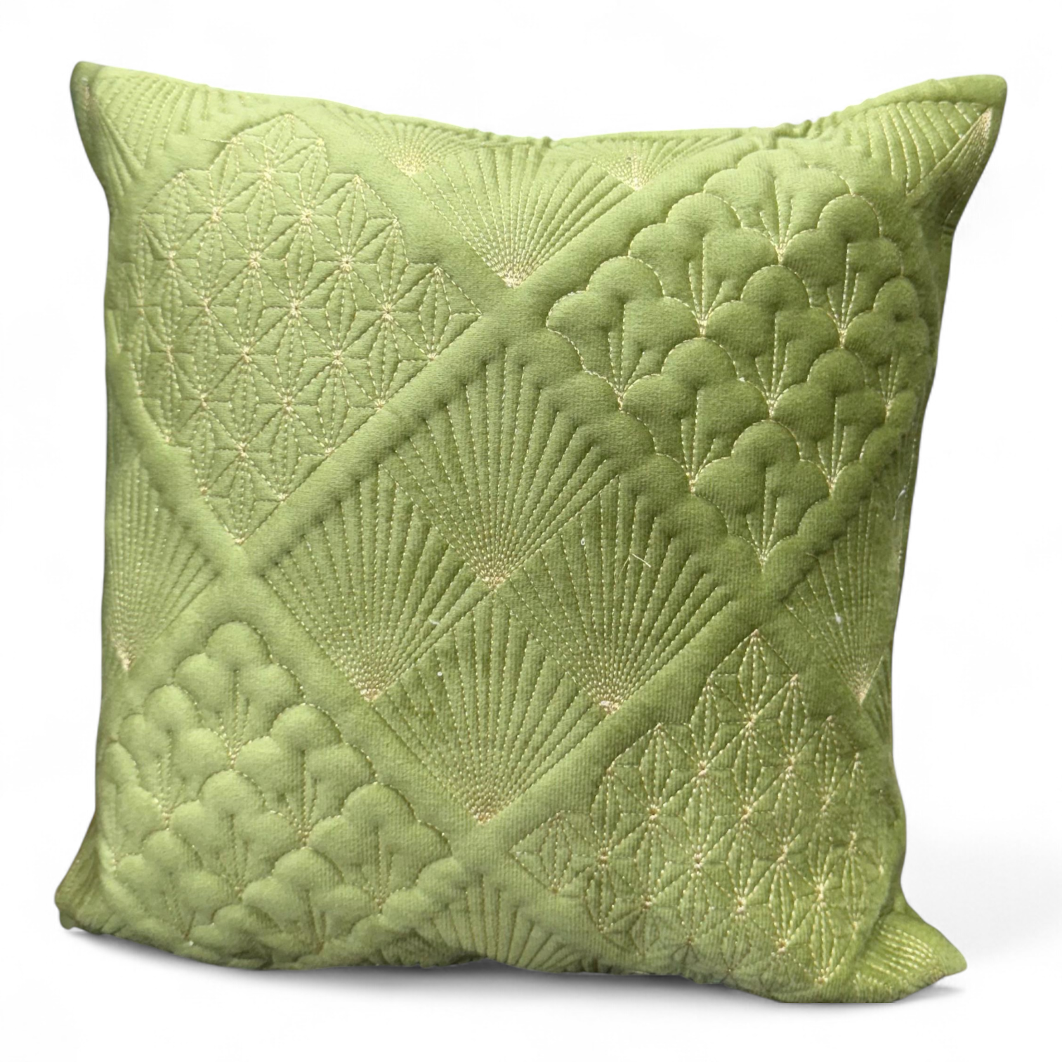art-deco-embroidered-cushion-cover-green art-deco-embroidered-cushion-cover-green