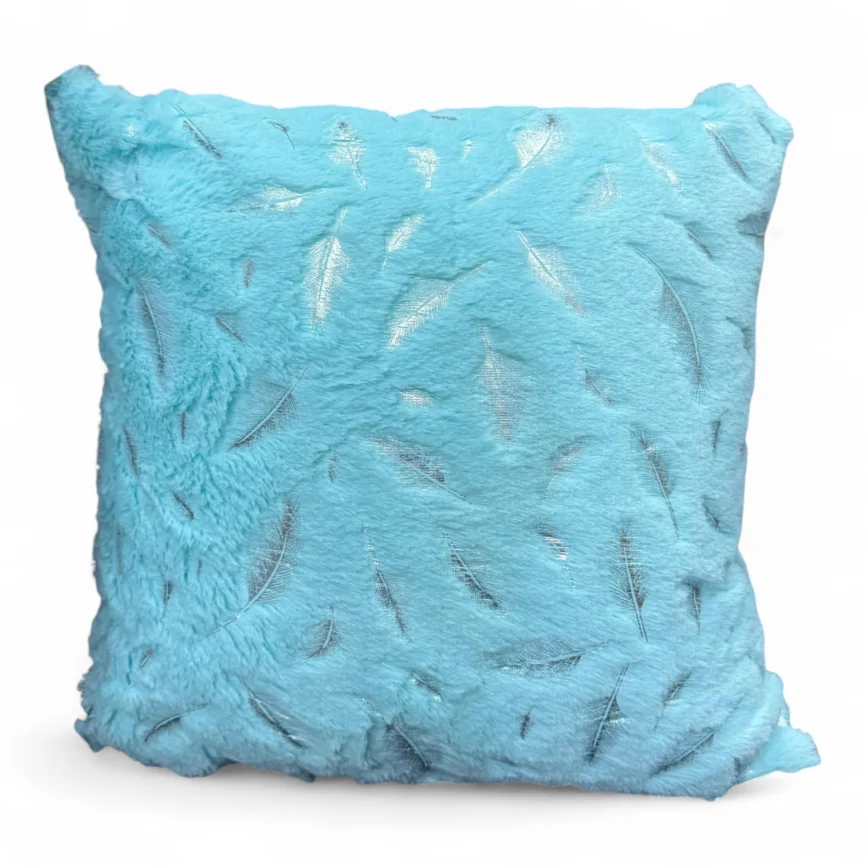 plush-feather-cushion-cover-light-blue