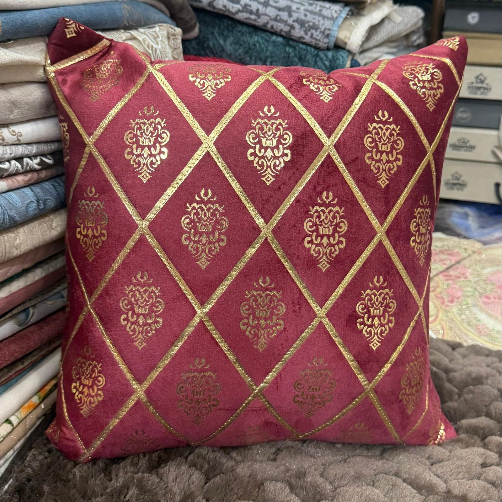 gold-damask-quilted-cushion-cover-reds gold-damask-quilted-cushion-cover-reds