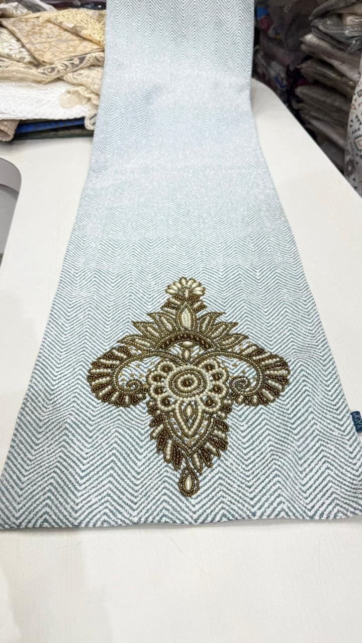 blue-herringbone-runner-with-beaded-applique-1