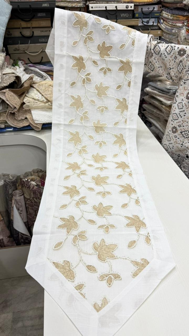 white-gold-sheer-organza-applique-table-runner-2