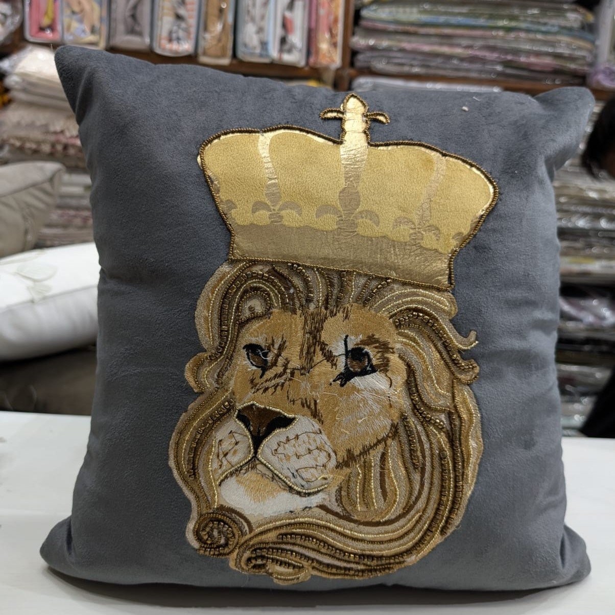 royal-lion-cushion-cover-dark-greys royal-lion-cushion-cover-dark-greys