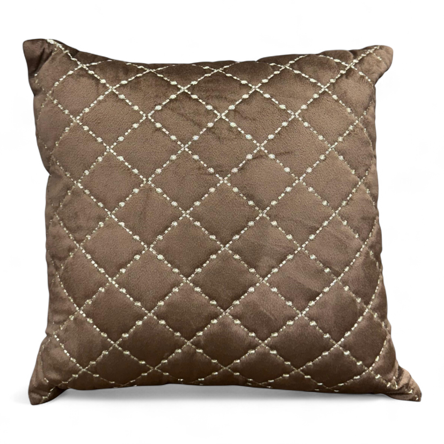 quilted-velvet-cushion-cover-brown quilted-velvet-cushion-cover-brown