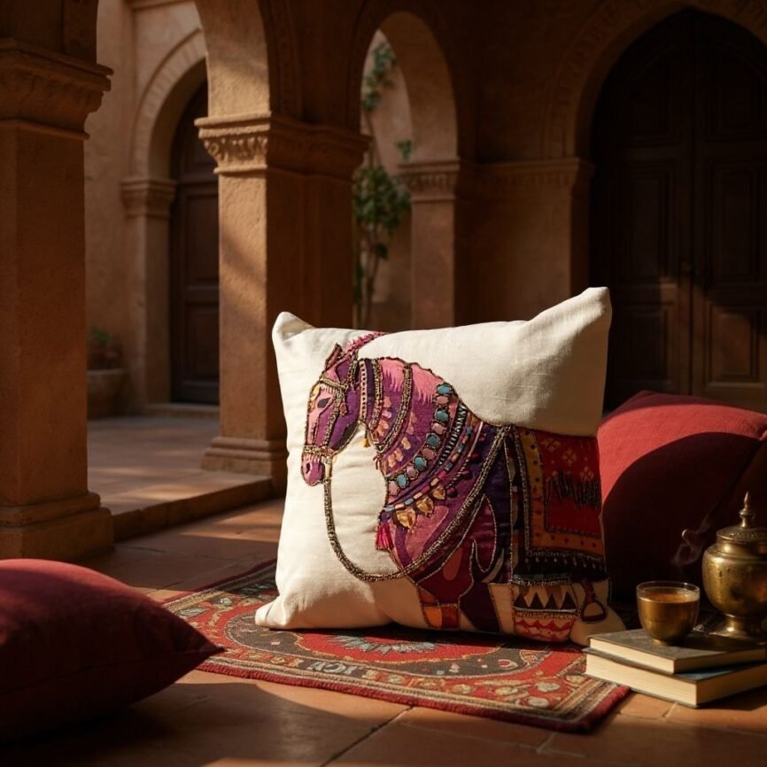 royal-beaded-horse-cushion-cover-1