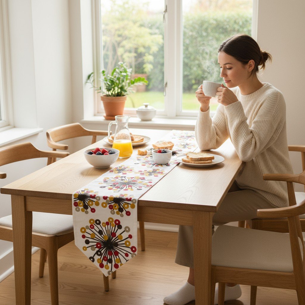 modern-retro-embroidered-starburst-table-runner modern-retro-embroidered-starburst-table-runner
