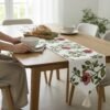 white-embroidered-floral-vine-table-runner